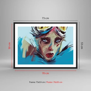 Poster in black frame - Road Mistress - 70x50 cm