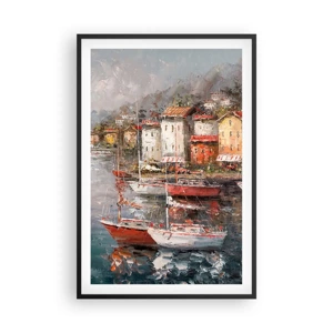 Poster in black frame - Romantic Marina - 61x91 cm