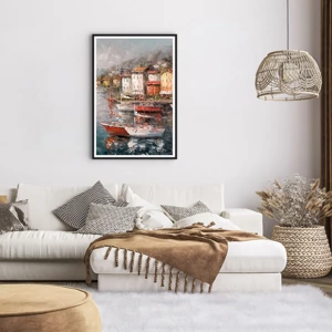 Poster in black frame - Romantic Marina - 61x91 cm