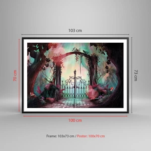 Poster in black frame - Secret Garden - 100x70 cm