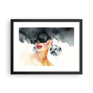 Poster in black frame - Secret of Elegance - 40x30 cm