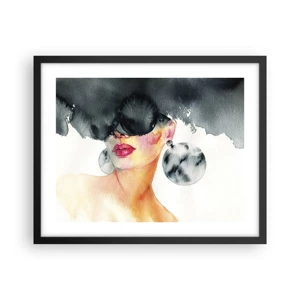 Poster in black frame - Secret of Elegance - 50x40 cm