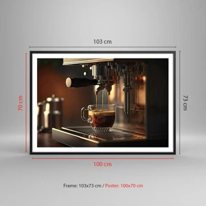 Poster in black frame - Sensual Mixture - 100x70 cm