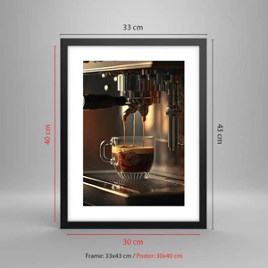 Poster in black frame - Sensual Mixture - 30x40 cm