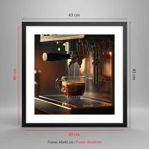 Poster in black frame - Sensual Mixture - 40x40 cm