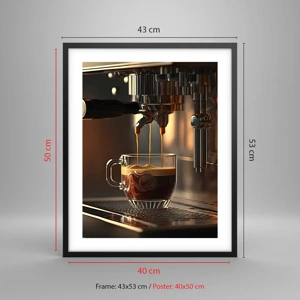 Poster in black frame - Sensual Mixture - 40x50 cm