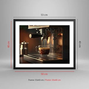 Poster in black frame - Sensual Mixture - 50x40 cm