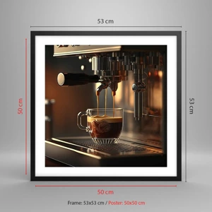 Poster in black frame - Sensual Mixture - 50x50 cm