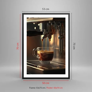 Poster in black frame - Sensual Mixture - 50x70 cm