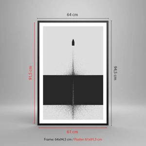 Poster in black frame - Straight to the Point - 61x91 cm