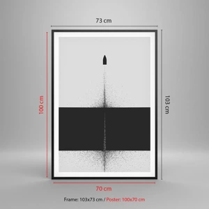 Poster in black frame - Straight to the Point - 70x100 cm