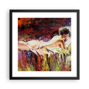 Poster in black frame - Thoughtful Venus - 40x40 cm