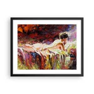 Poster in black frame - Thoughtful Venus - 50x40 cm