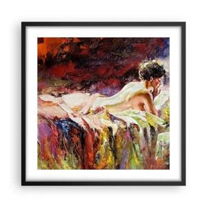 Poster in black frame - Thoughtful Venus - 50x50 cm