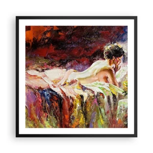 Poster in black frame - Thoughtful Venus - 60x60 cm