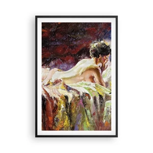 Poster in black frame - Thoughtful Venus - 61x91 cm