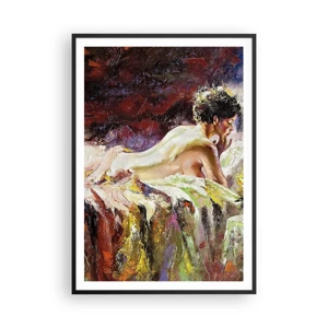 Poster in black frame - Thoughtful Venus - 70x100 cm