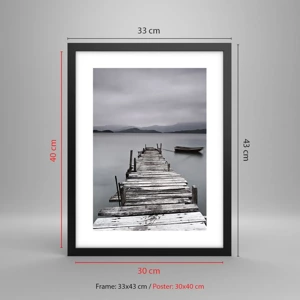 Poster in black frame - Tomorrow You Can Go - 30x40 cm