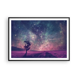 Poster in black frame - Under Magical Sky - 100x70 cm