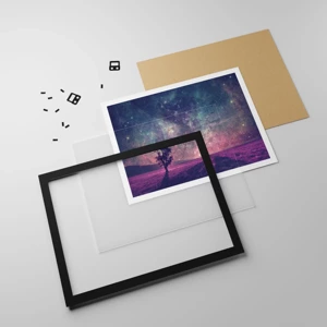 Poster in black frame - Under Magical Sky - 100x70 cm