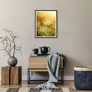 Poster in black frame - Walking into the Green - 40x50 cm