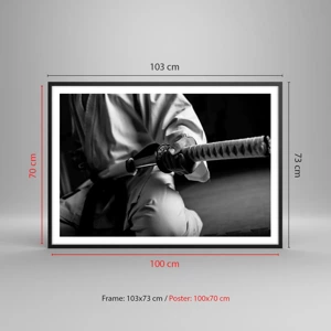 Poster in black frame - Warrior's Soul - 100x70 cm