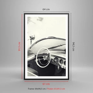 Poster in black frame - Weather for the Rich - 61x91 cm