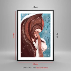 Poster in black frame - Welcome to a Fairytale - 50x70 cm