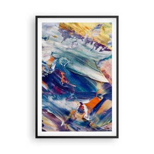 Poster in black frame - Whirlwind of Colour - 61x91 cm