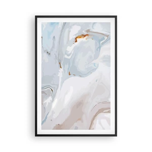 Poster in black frame - White Fusion - 61x91 cm