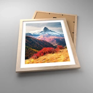 Poster in light oak frame - Alpine Autumn - 30x40 cm