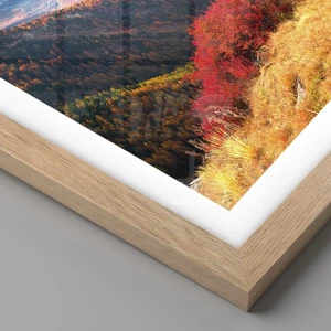 Poster in light oak frame - Alpine Autumn - 30x40 cm