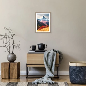 Poster in light oak frame - Alpine Autumn - 30x40 cm