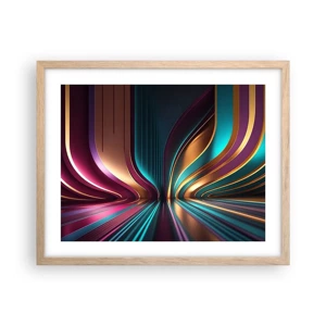 Poster in light oak frame - Architecture of Light - 50x40 cm