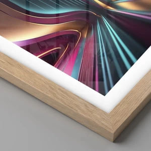 Poster in light oak frame - Architecture of Light - 50x40 cm