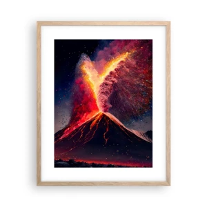 Poster in light oak frame - Beauty and Threat - 40x50 cm