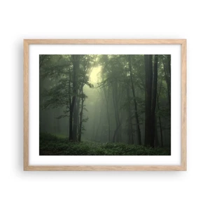 Poster in light oak frame - Before It Wakes Up - 50x40 cm