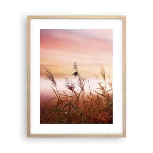 Poster in light oak frame - Blowing in the Wind - 40x50 cm