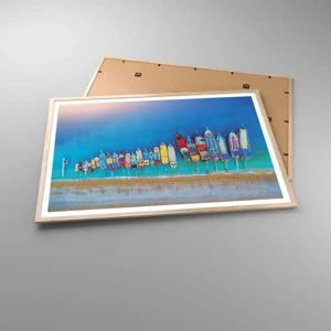 Poster in light oak frame - From Bird's Eye View - 100x70 cm