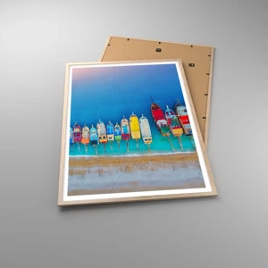 Poster in light oak frame - From Bird's Eye View - 70x100 cm