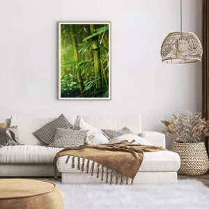 Poster in light oak frame - Getting to Know the Green - 61x91 cm