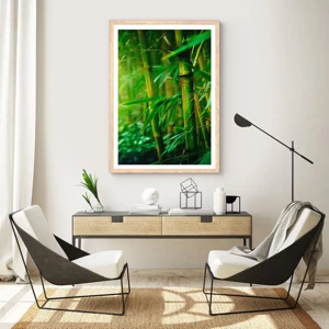 Poster in light oak frame - Getting to Know the Green - 61x91 cm