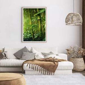 Poster in light oak frame - Getting to Know the Green - 70x100 cm