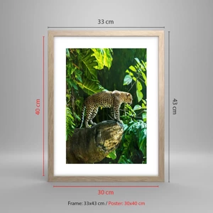 Poster in light oak frame - Going Hunting? - 30x40 cm