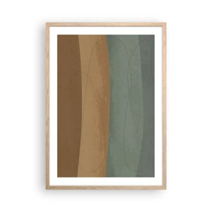 Poster in light oak frame - Horizontal Compostion - 50x70 cm