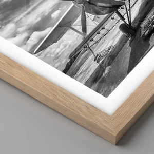 Poster in light oak frame - I Can't Wait! - 40x30 cm