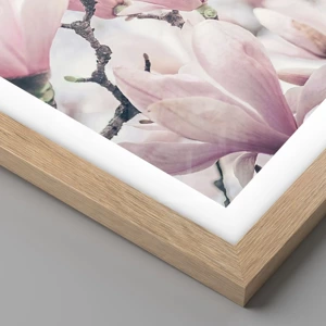 Poster in light oak frame - Ideal of Subtlety - 40x30 cm