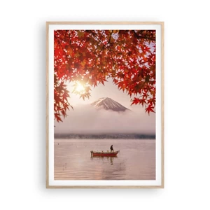 Poster in light oak frame - In Japanese Style - 70x100 cm