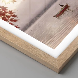 Poster in light oak frame - In Japanese Style - 70x100 cm