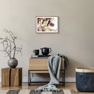 Poster in light oak frame - In Lilly's Mood - 40x30 cm